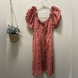 J. Crew Floral Pink Dress